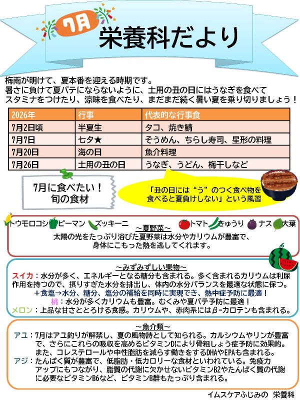 栄養科だより