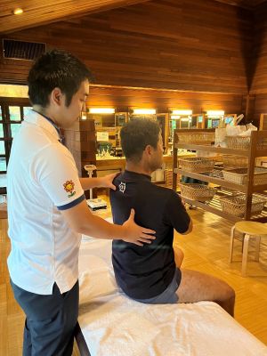 シニアプロの治療場面