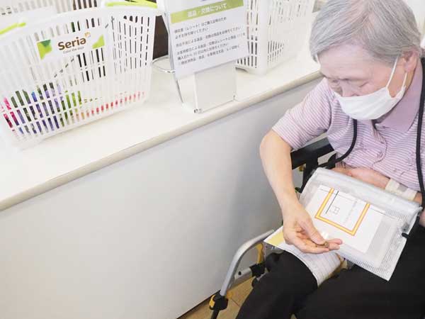 ⑤ショッピングリハビリの実施