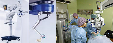 手術顕微鏡（OPMI Lumera 700 Zeiss 社製）<br>眼底広角観察システム（resight）