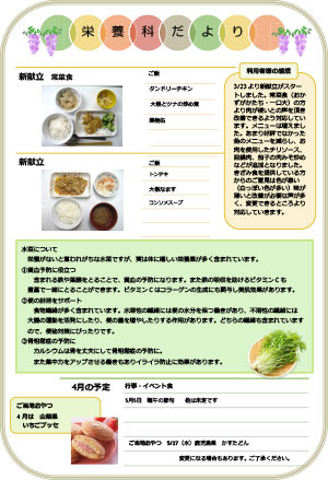 栄養科だより